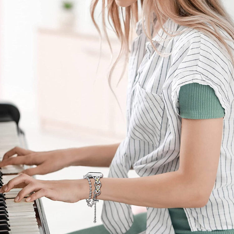 Meget holdbart Universal Apple Metal Urrem - Sølv#serie_2