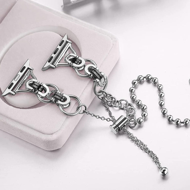 Meget holdbart Universal Apple Metal Urrem - Sort#serie_3