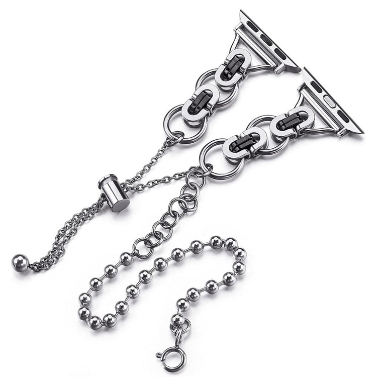 Meget holdbart Universal Apple Metal Urrem - Sort#serie_3