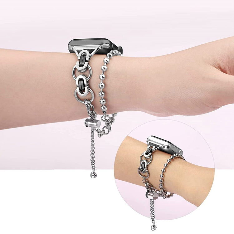 Meget holdbart Universal Apple Metal Urrem - Sort#serie_3