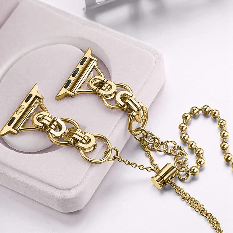 Meget holdbart Universal Apple Metal Urrem - Guld#serie_4