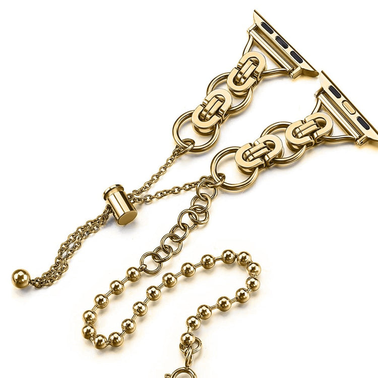 Meget holdbart Universal Apple Metal Urrem - Guld#serie_4