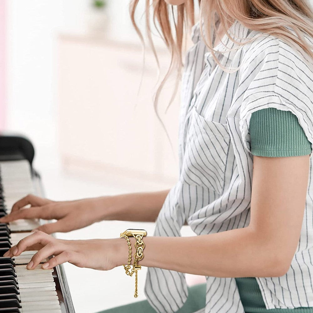 Meget holdbart Universal Apple Metal Urrem - Guld#serie_4