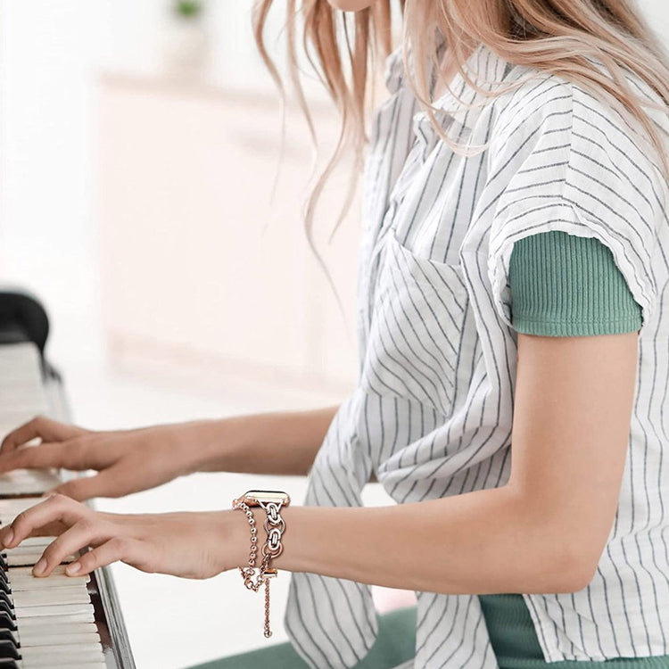 Meget holdbart Universal Apple Metal Urrem - Pink#serie_5