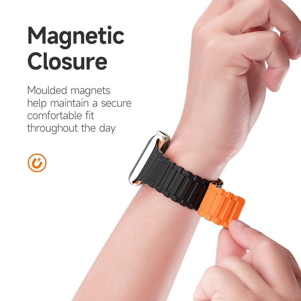 Tidsløst Universal Apple Silikone Rem - Orange#serie_1