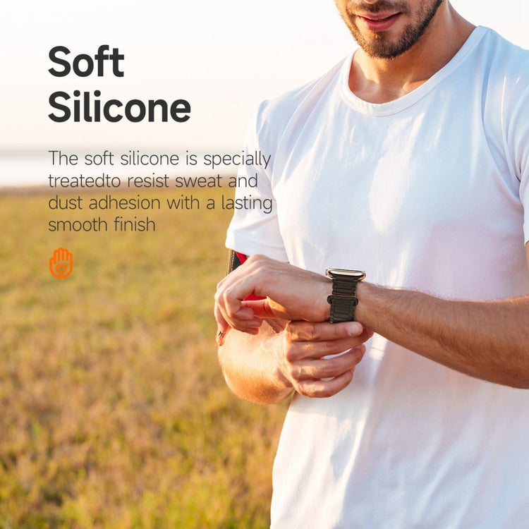 Tidsløst Universal Apple Silikone Rem - Orange#serie_1