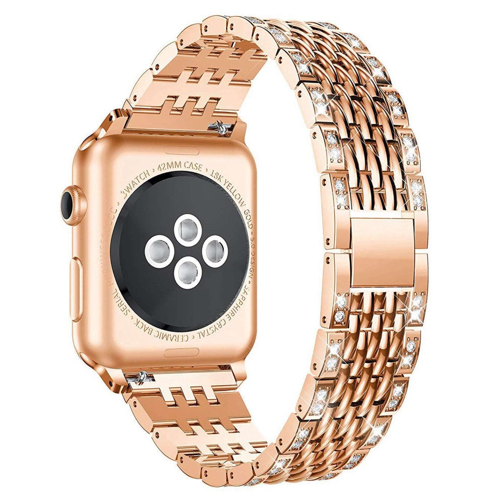Vildt kΓΈnt Universal Apple Metal og Rhinsten Rem - Pink#serie_1