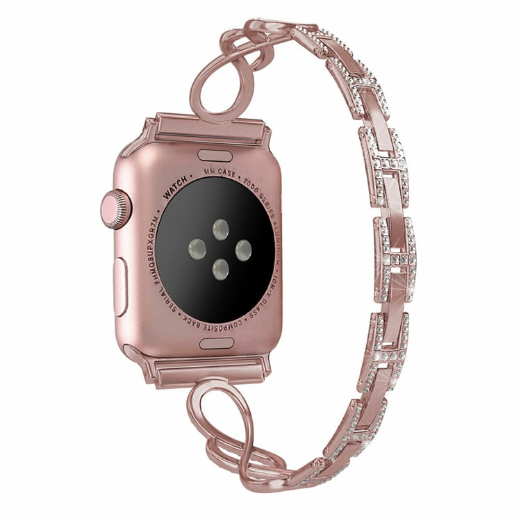 Helt vildt pænt Universal Apple Metal og Rhinsten Rem - Pink#serie_1