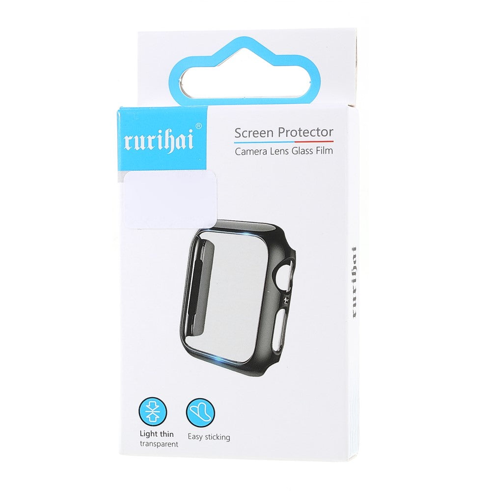 Vildt Fed Apple Watch Series 7 45mm Cover med Skærmbeskytter i Hærdet Glas - Sort#serie_1