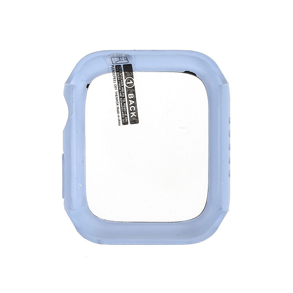 Alle Tiders Apple Watch Series 7 45mm Cover med Skærmbeskytter i Hærdet Glas - Blå#serie_4