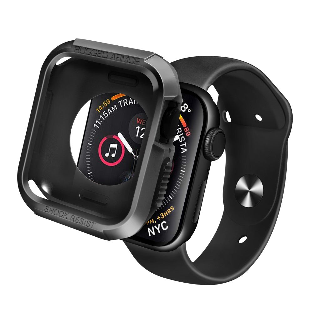 Apple Watch Series 7 45mm  Silikone Bumper  - Sort#serie_3