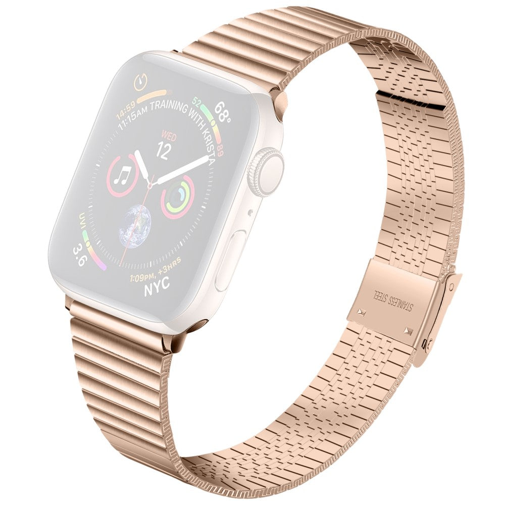 Helt vildt fint Apple Watch Series 7 45mm Metal Rem - Guld#serie_2