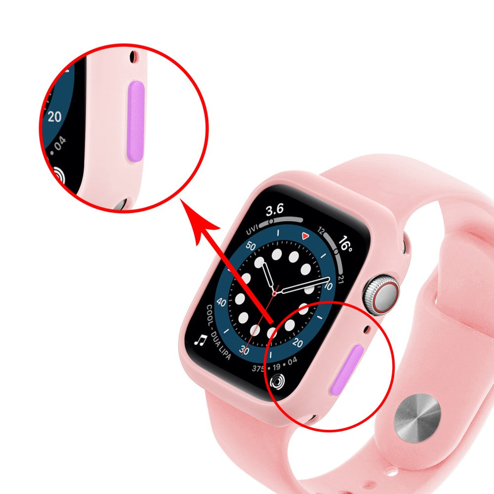 Apple Watch Series 7 45mm  Silikone Bumper  - Pink#serie_11