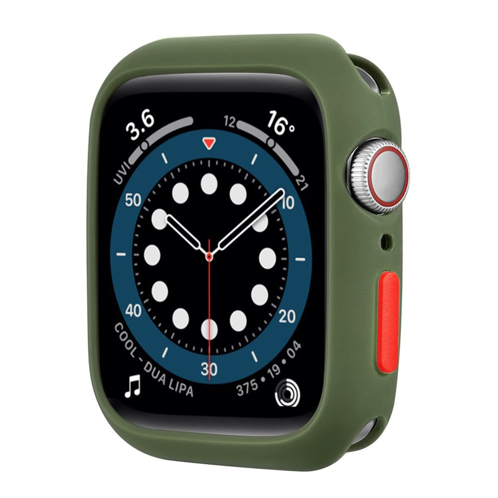 Apple Watch Series 7 45mm  Silikone Bumper  - Grøn#serie_16