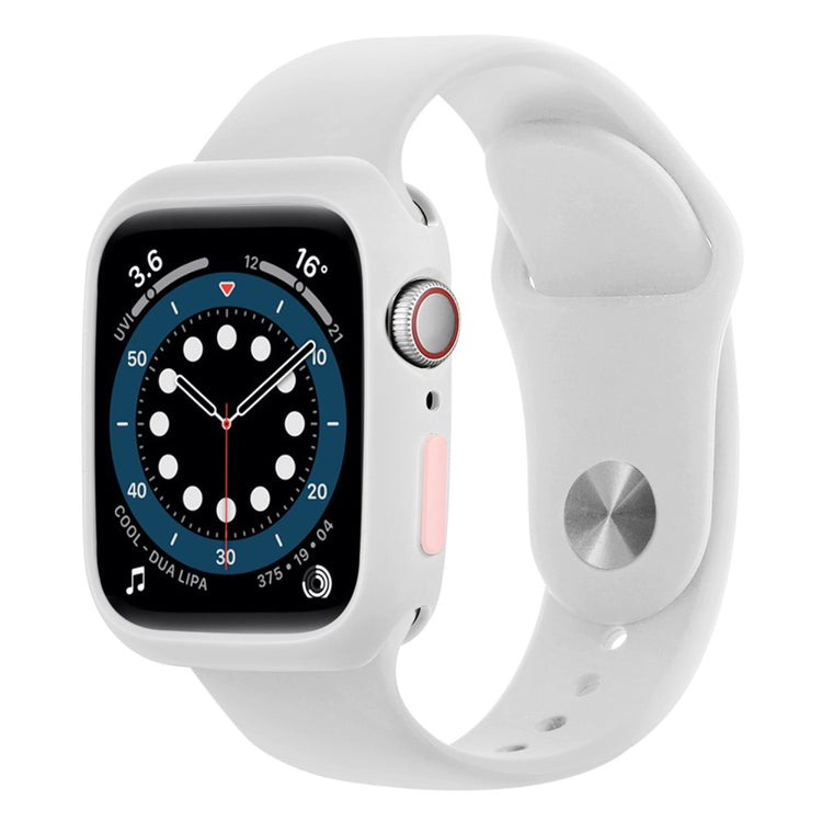 Apple Watch Series 7 45mm  Silikone Bumper  - Hvid#serie_6