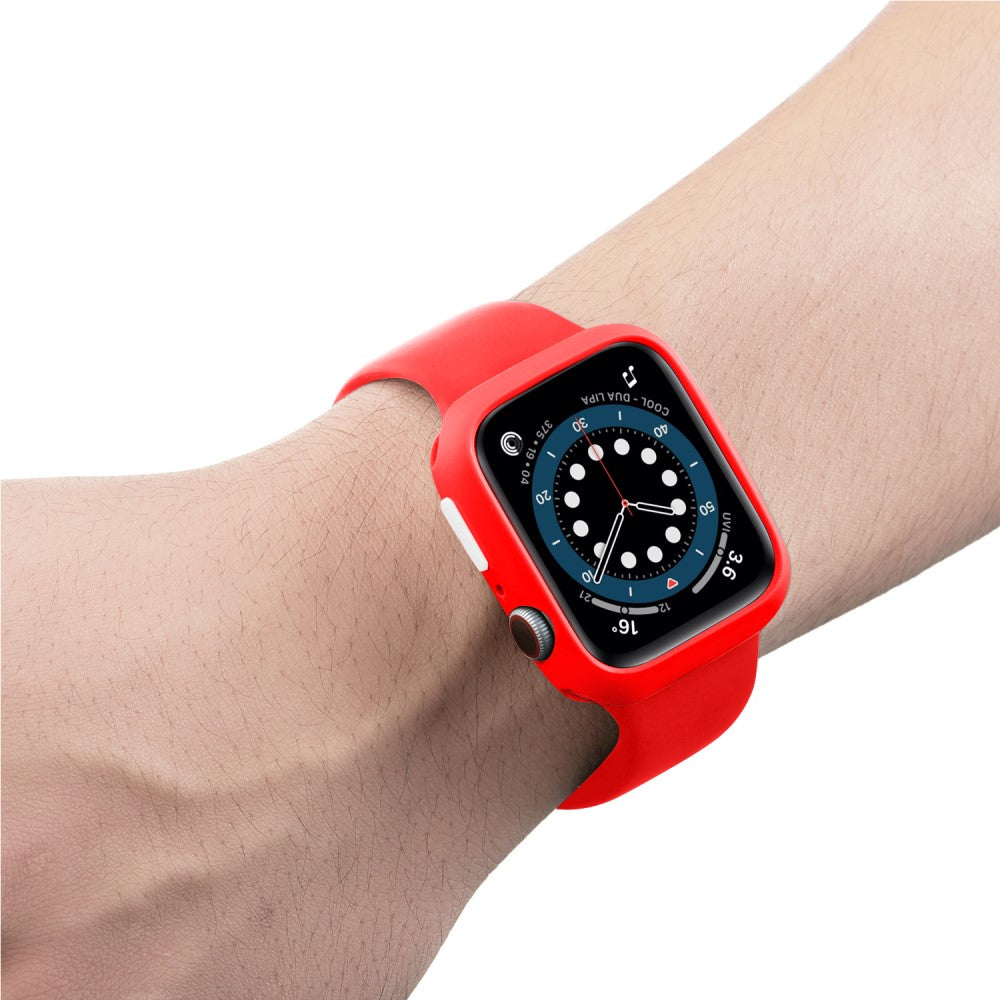 Apple Watch Series 7 45mm  Silikone Bumper  - Rød#serie_7