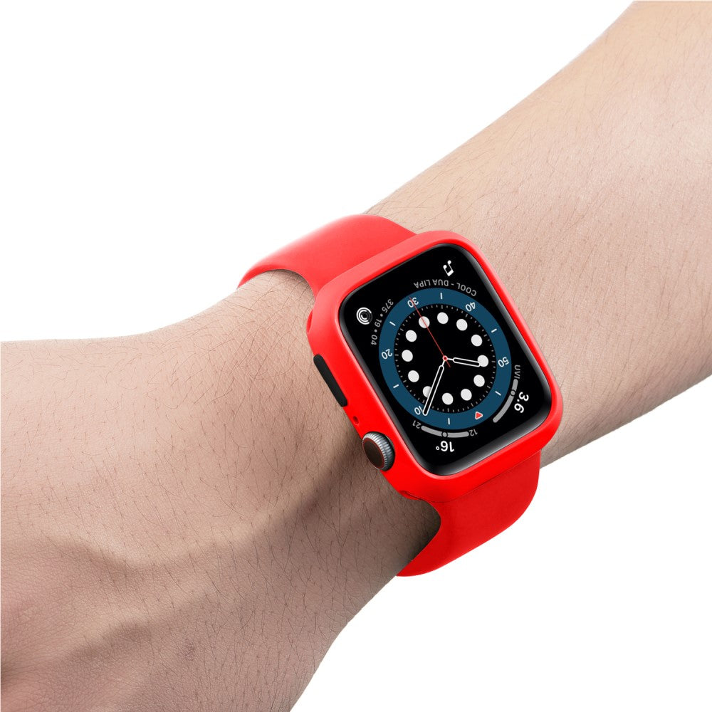 Apple Watch Series 7 45mm  Silikone Bumper  - Rød#serie_8