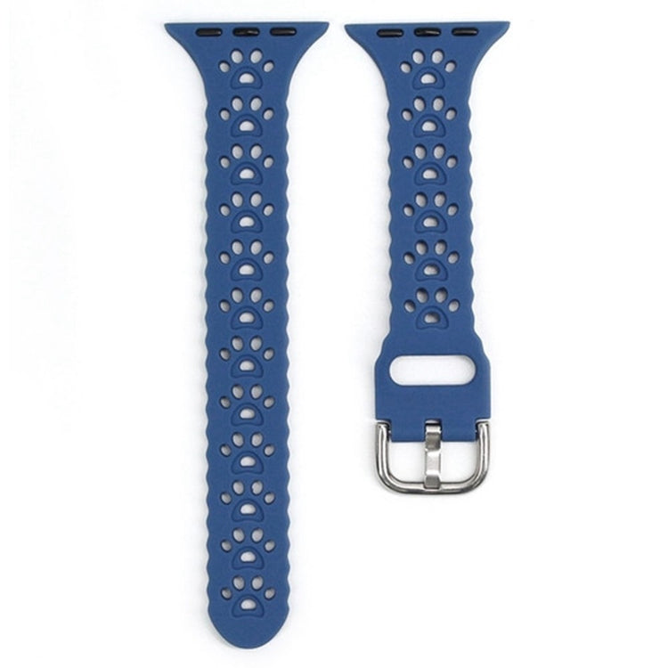 Eminent Apple Watch Series 7 45mm Silikone Rem - Blå#serie_5