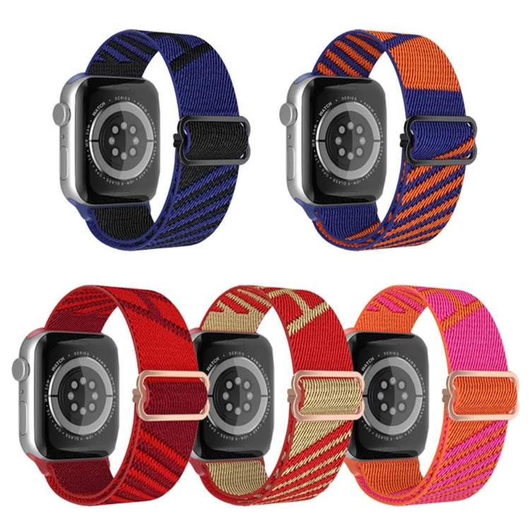 Helt vildt nydelig Apple Watch Series 7 45mm Stof Urrem - Blå#serie_5