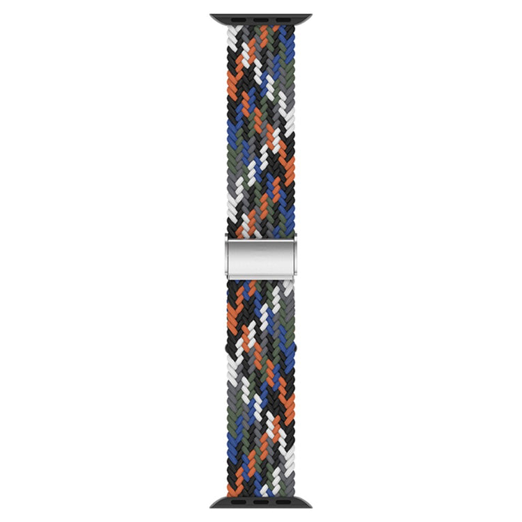 Rigtigt hårdfør Apple Watch Series 7 45mm Stof Urrem - Blå#serie_10