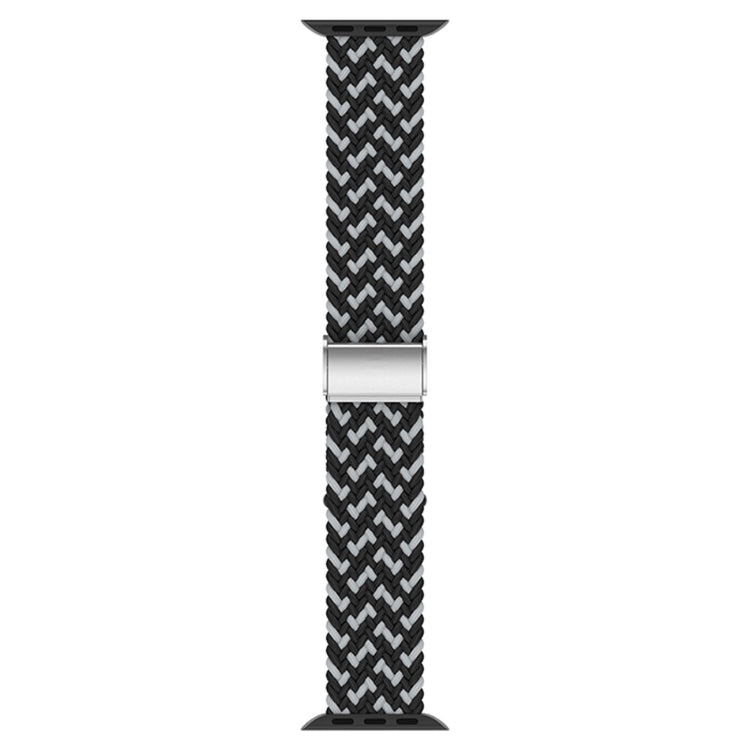 Rigtigt hårdfør Apple Watch Series 7 45mm Stof Urrem - Sort#serie_4