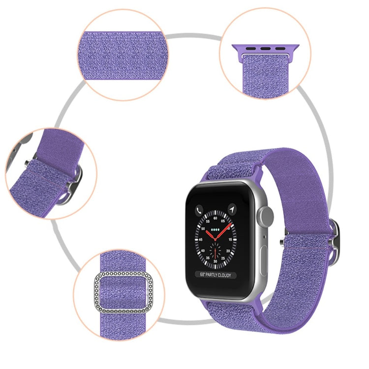 Mega fint Apple Watch Series 7 45mm Stof Urrem - Blå#serie_11