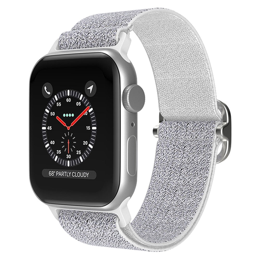 Mega fint Apple Watch Series 7 45mm Stof Urrem - Hvid#serie_5