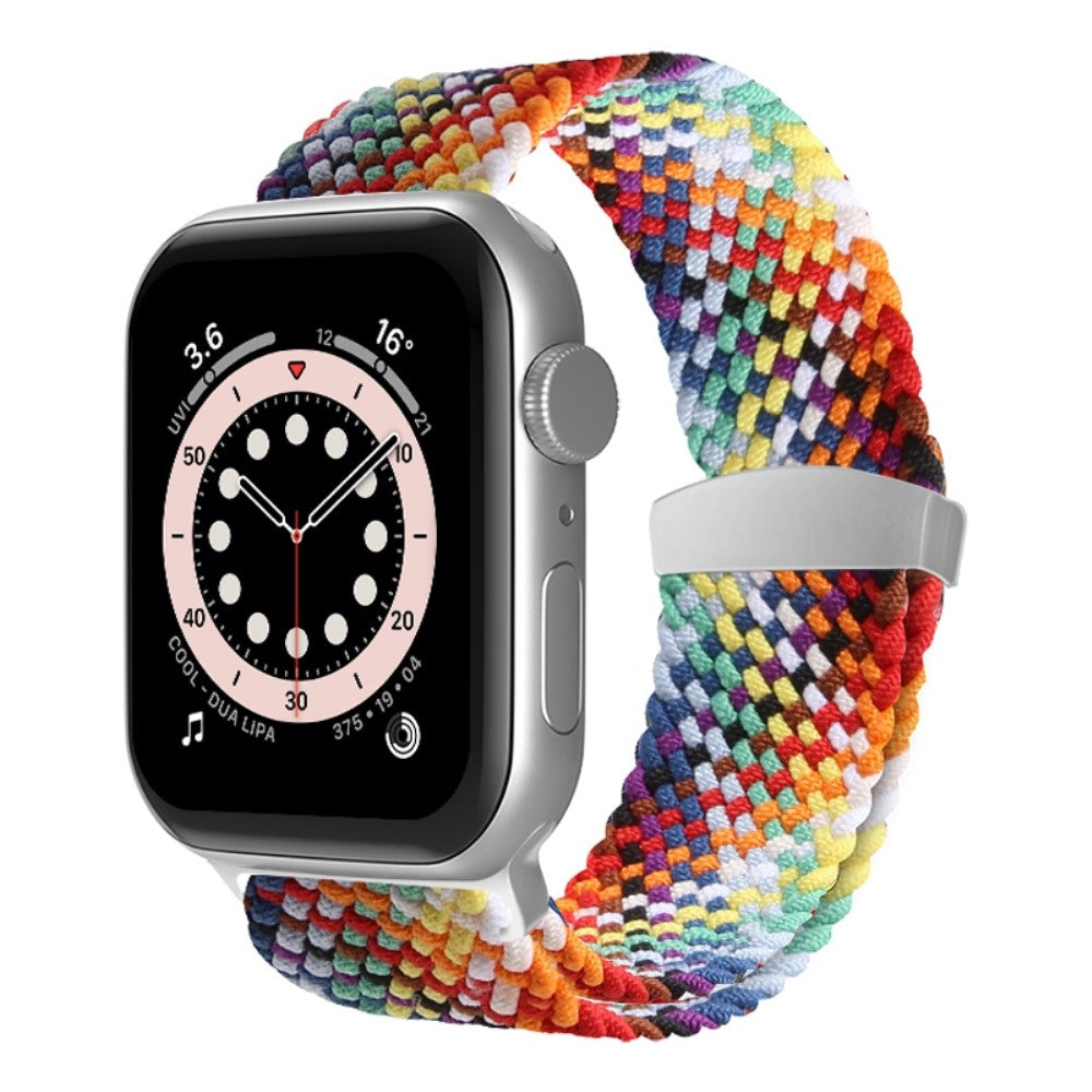 Helt vildt komfortabel Apple Watch Series 7 45mm Stof Urrem - Flerfarvet#serie_4