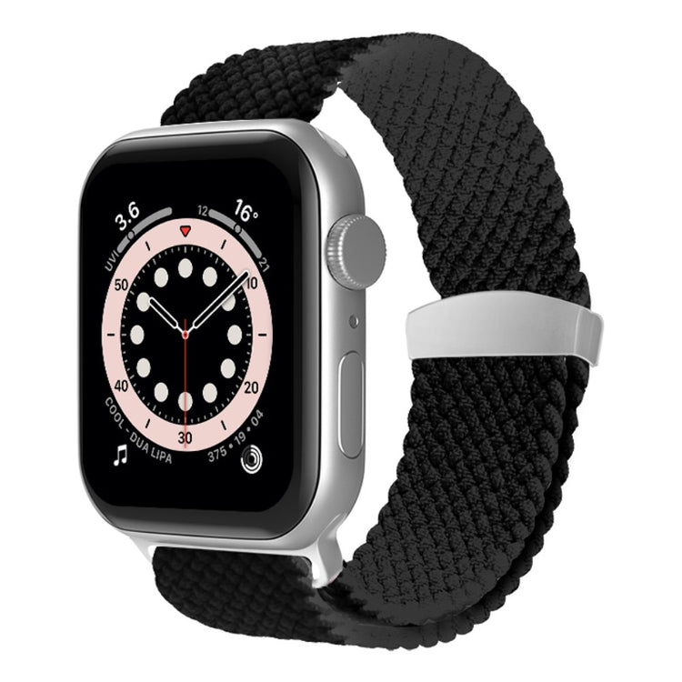 Helt vildt komfortabel Apple Watch Series 7 45mm Stof Urrem - Sort#serie_6