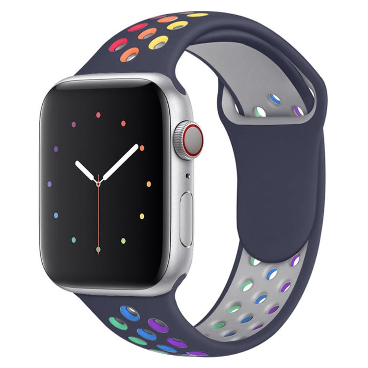Meget fed Apple Watch Series 7 45mm Silikone Urrem - Blå#serie_9