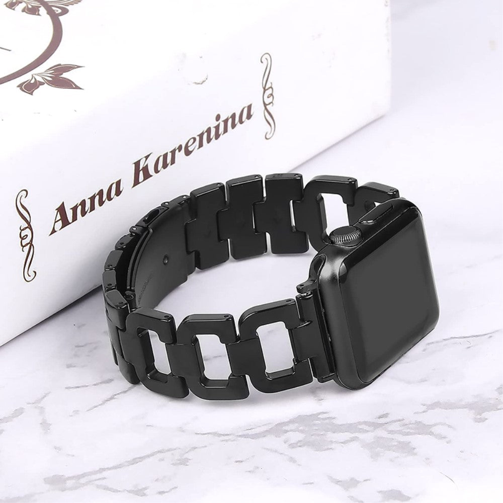 Elegant Apple Watch Series 7 45mm  Urrem - Sort#serie_5