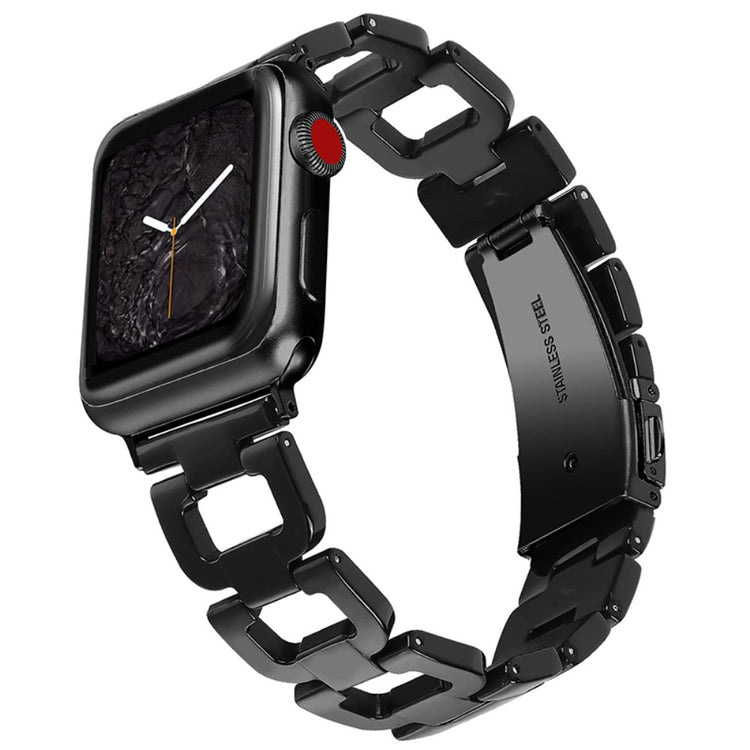 Super kønt Apple Watch Series 7 45mm  Rem - Sort#serie_5