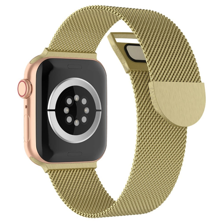 Rigtigt slidstærk Apple Watch Series 7 45mm Metal Rem - Guld#serie_4