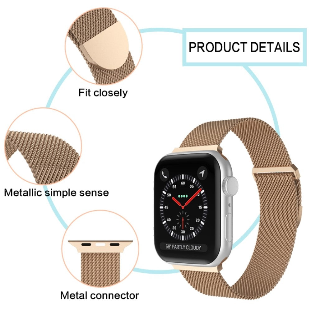 Yndigt Apple Watch Series 7 45mm Metal Urrem - Blå#serie_3