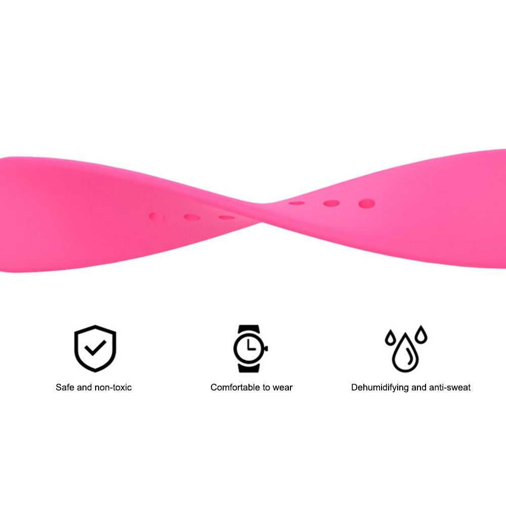 Super flot Universal Apple Silikone Urrem - Sort#serie_1