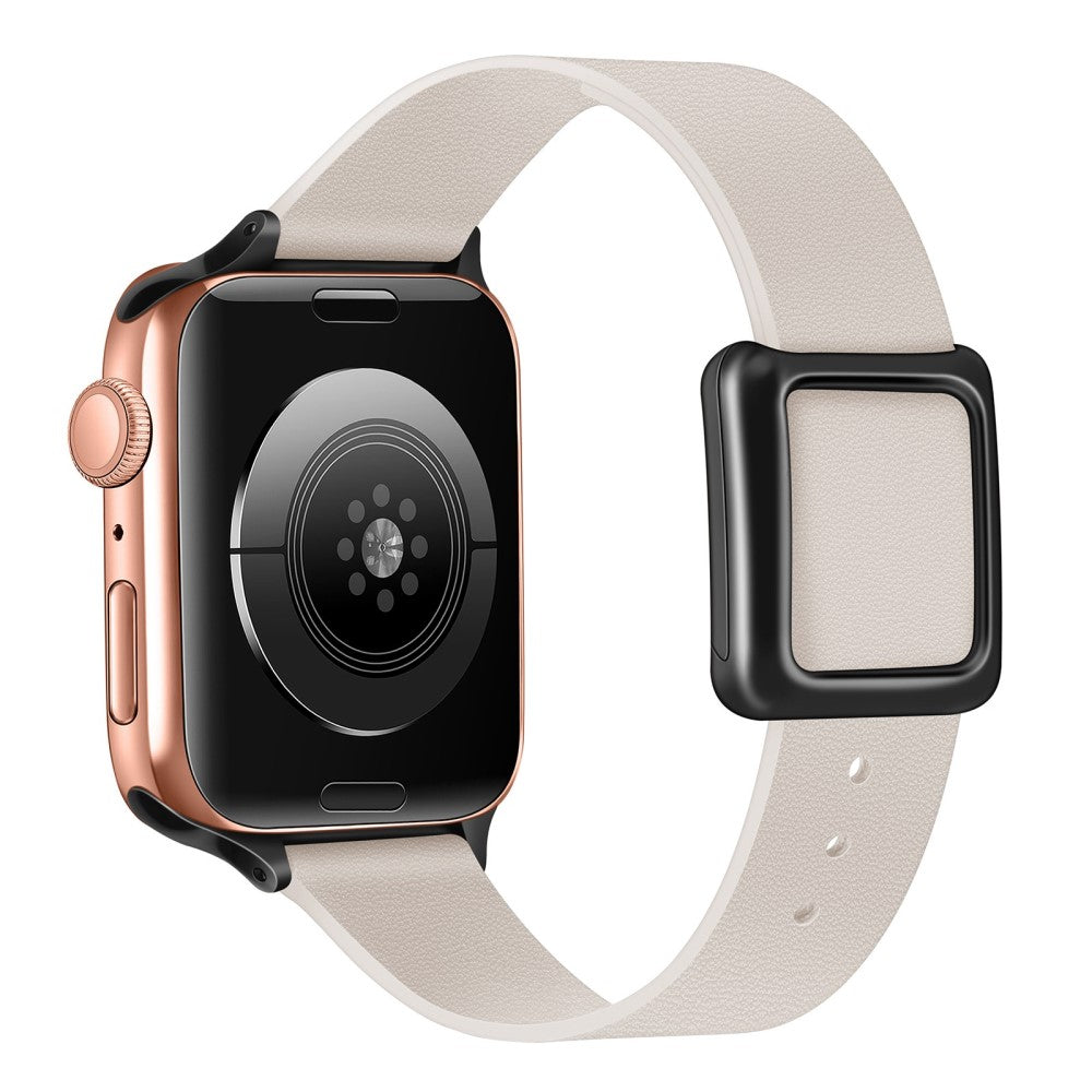 Super godt Universal Apple Ægte læder Rem - Beige#serie_4