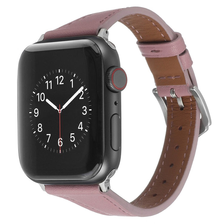 Flot Universal Apple Ægte læder Urrem - Pink#serie_6