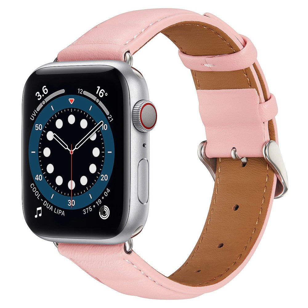 Meget cool Universal Apple Ægte læder Urrem - Pink#serie_1