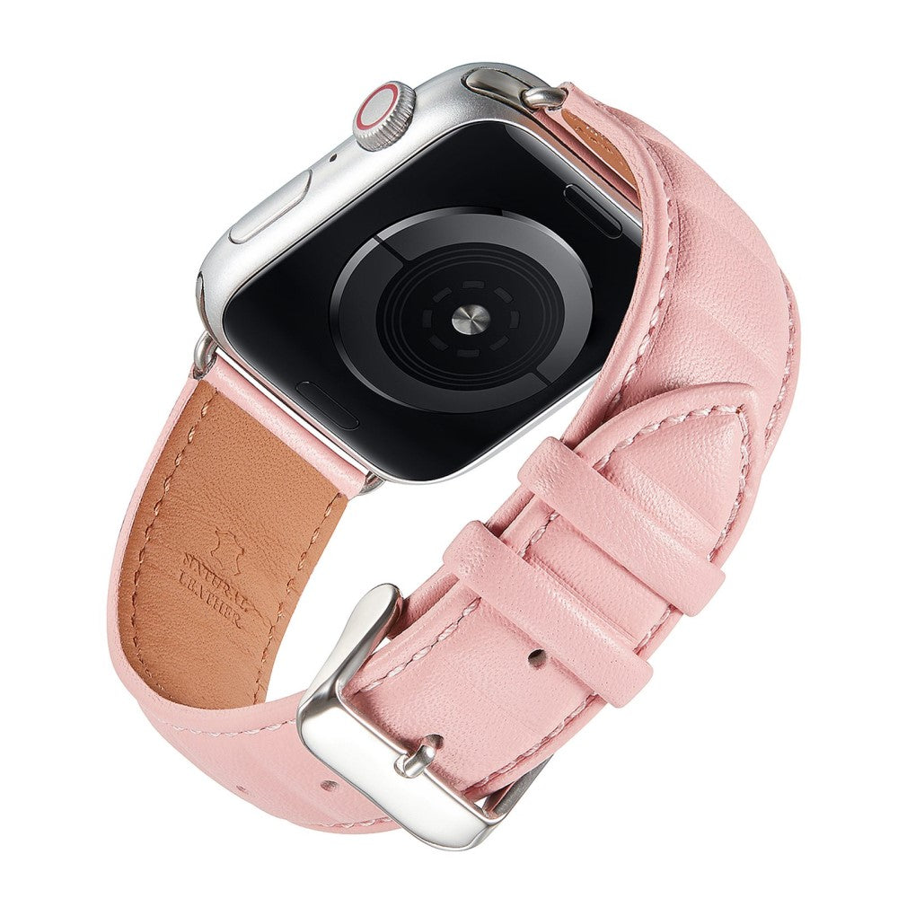 Meget cool Universal Apple Ægte læder Urrem - Pink#serie_1