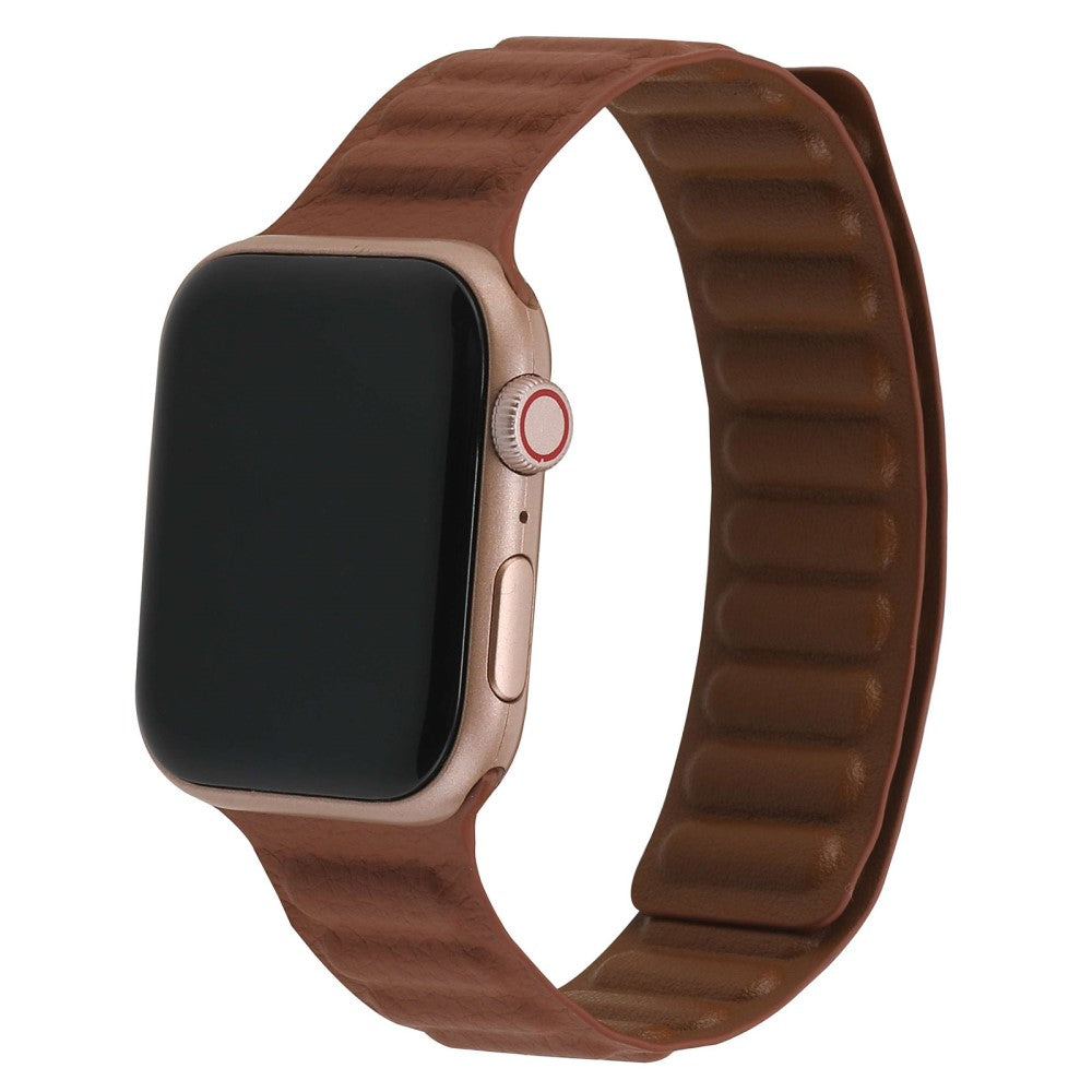 Rigtigt rart Universal Apple Ægte læder Urrem - Brun#serie_1