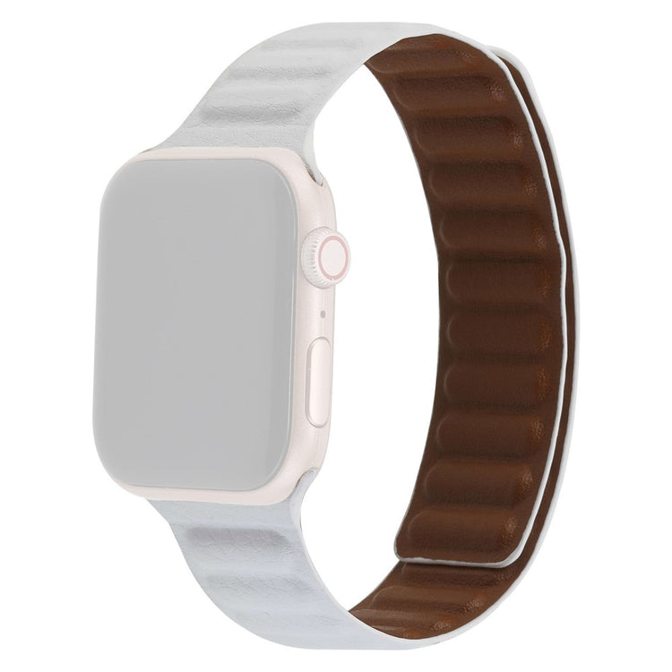 Meget cool Universal Apple Ægte læder Rem - Hvid#serie_2