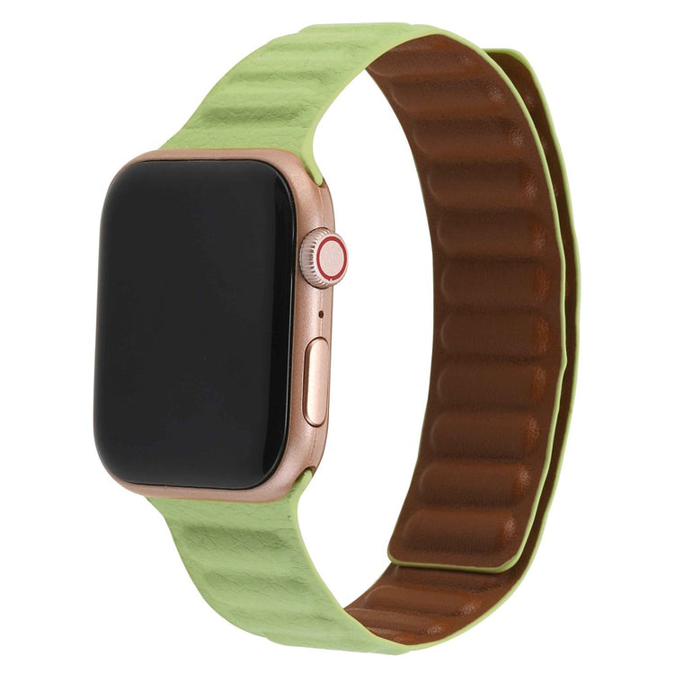 Rigtigt rart Universal Apple Ægte læder Urrem - Grøn#serie_3