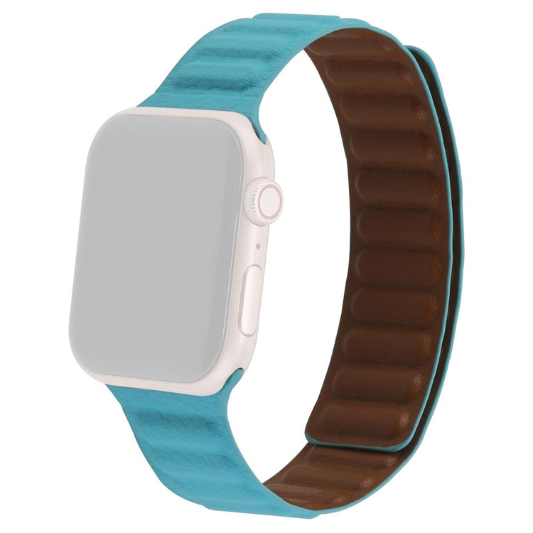 Meget cool Universal Apple Ægte læder Rem - Blå#serie_7