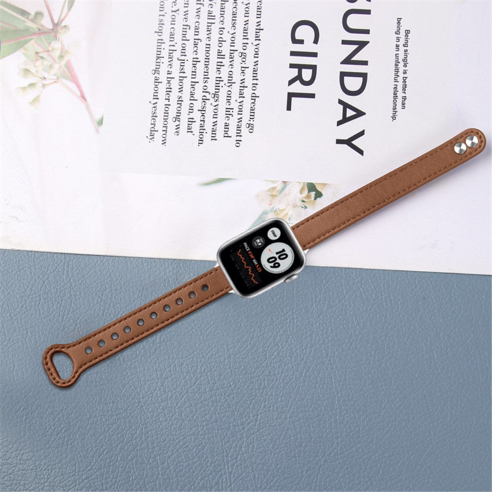 Helt vildt fed Universal Apple Ægte læder Urrem - Brun#serie_11