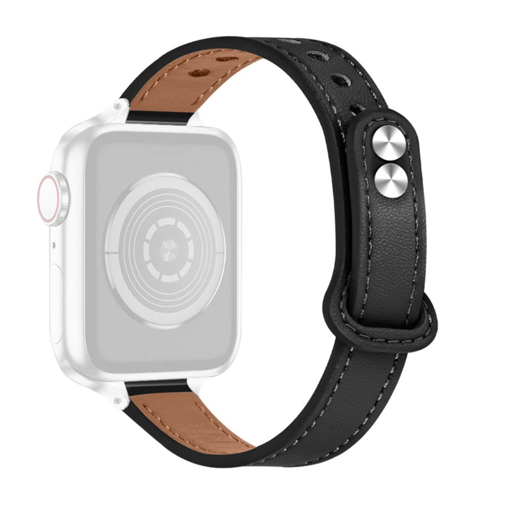 Helt vildt fed Universal Apple Ægte læder Urrem - Sort#serie_2