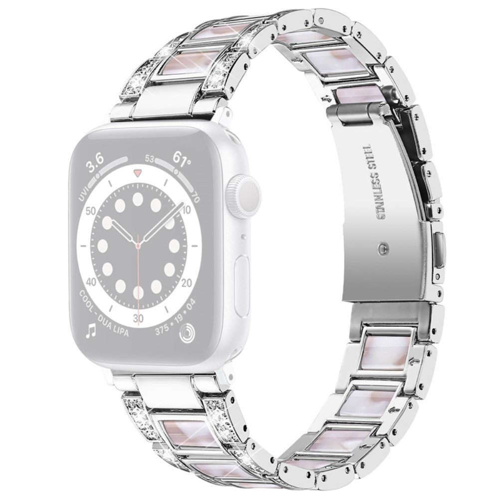 Helt vildt godt Universal Apple Metal og  Rhinsten Urrem - Pink#serie_4