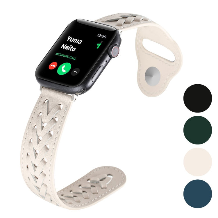 Super fantastisk Universal Apple Ægte læder Urrem - Hvid#serie_1