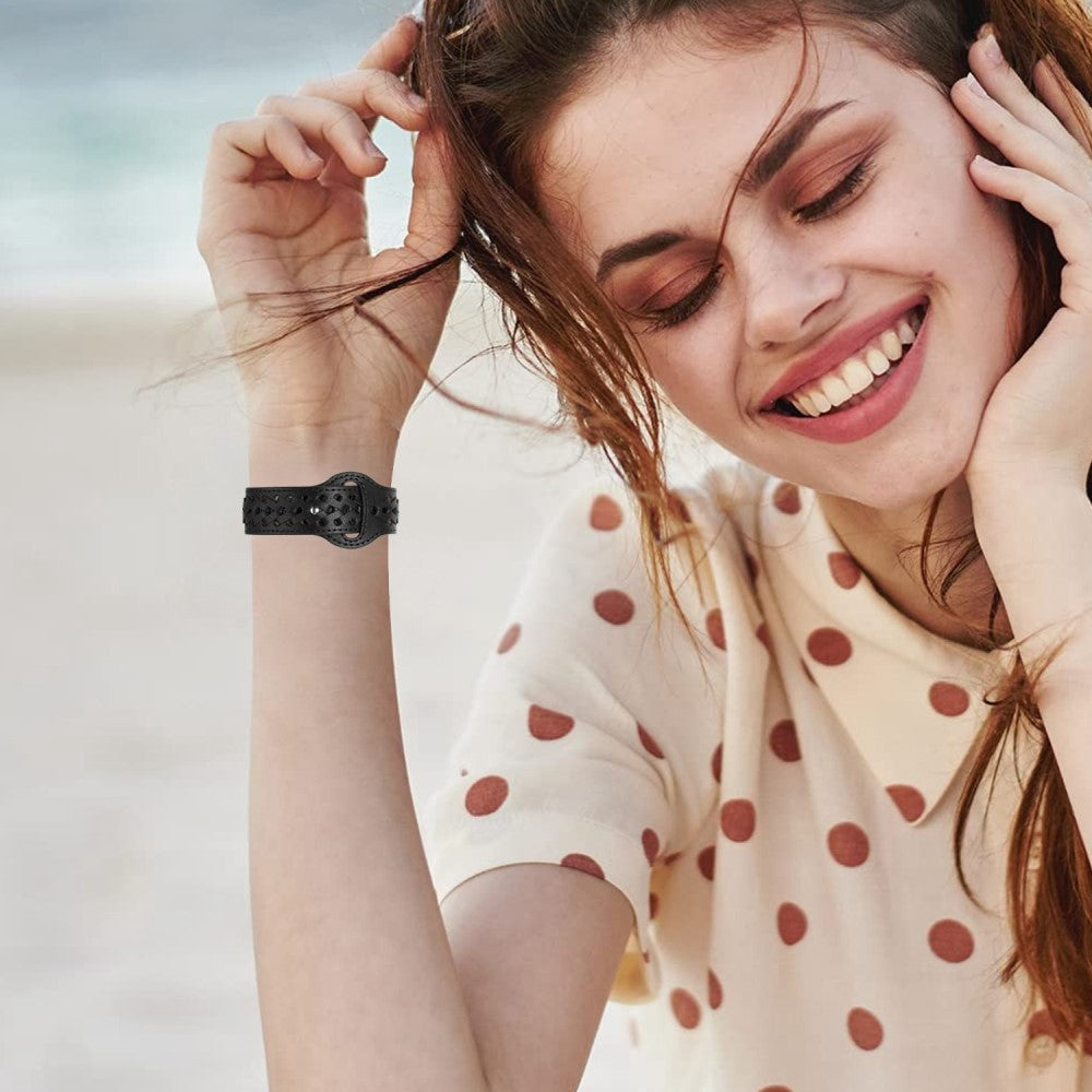 Super fantastisk Universal Apple Ægte læder Urrem - Sort#serie_2