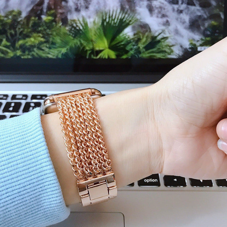 Rigtigt fed Universal Apple Metal Urrem - Pink#serie_1