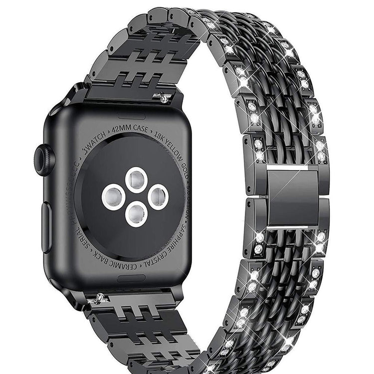 Mega smuk Universal Apple Metal og Rhinsten Rem - Sort#serie_2